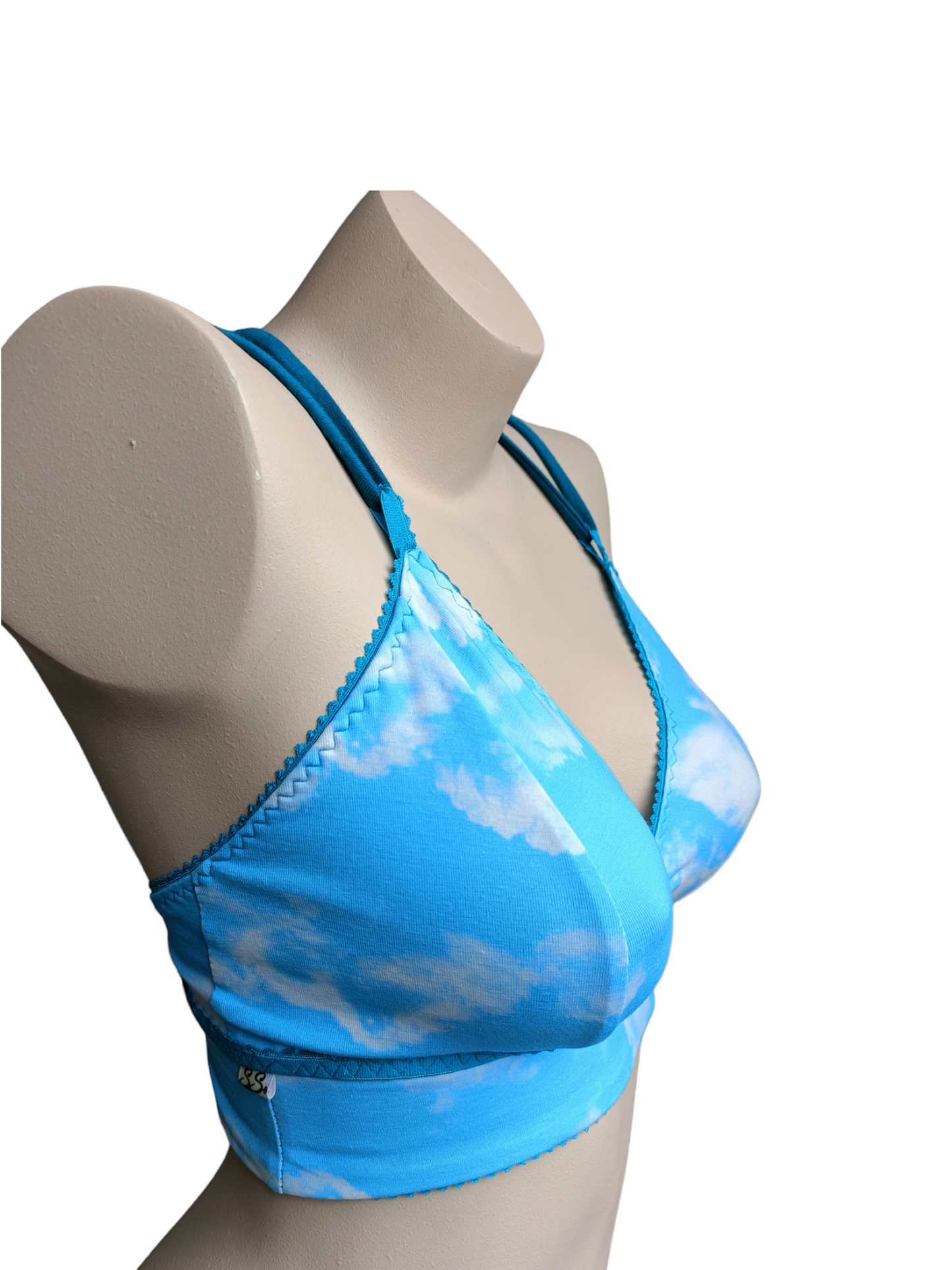 Baby blauwe wolken Bralette